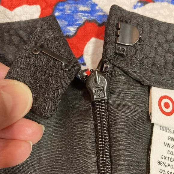 Peter Pilotto For Target Skirt, Size 10, Mini Faux Wrap Geometric Colorful - Picture 9 of 12